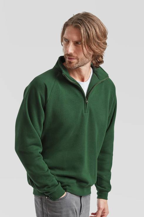 Felpa Mezza Zip Girocollo Premium F3400_I - immagine 2