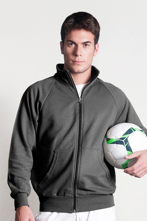 Felpa con Zip Girocollo Premium F3300_I